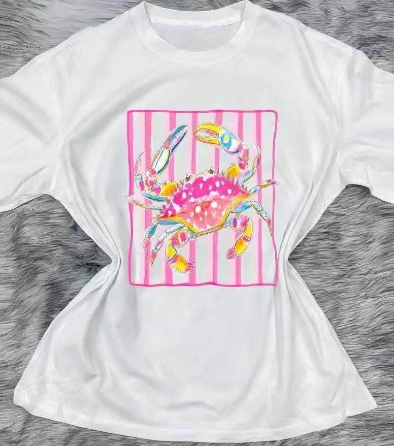 T-shirt i bomuld med print – trendy premiumkvalitet