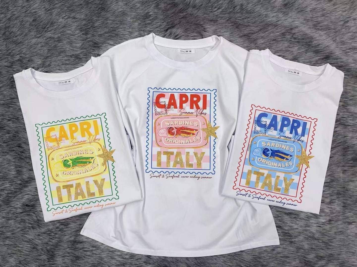 T-shirt i bomuld, trykt, trendy, premiumkvalitet JG95: Farve 1